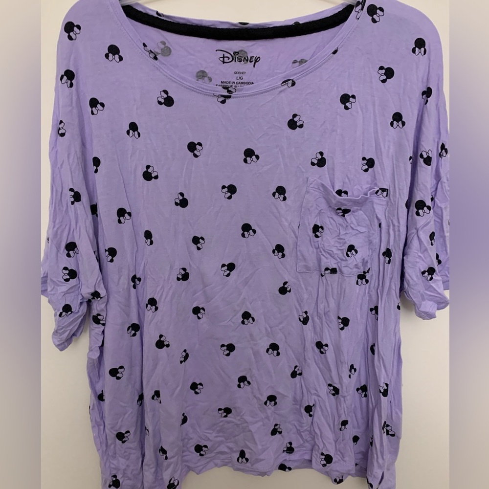 Disney sleepwear set purple